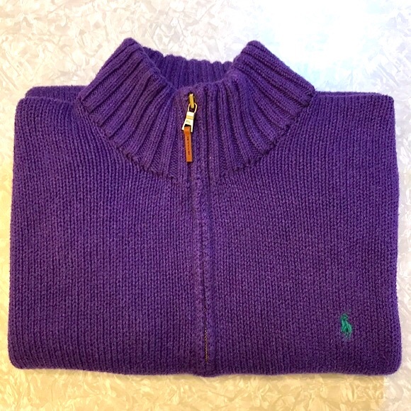 Vintage Polo by Ralph Lauren Estate Rib Half-Zip Knit Sweater - Size XXL - Picture 13 of 13